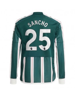 Moški Nogometna dresi replika Manchester United Jadon Sancho #25 Gostujoči 2023-24 Dolgi rokav